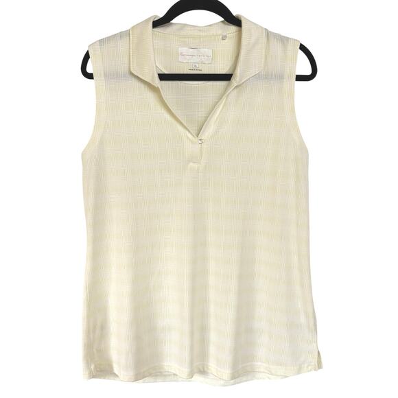 Tournament Collection Pastel Butter Yellow Performance Tennis Pickleball Top XL - Picture 1 of 6